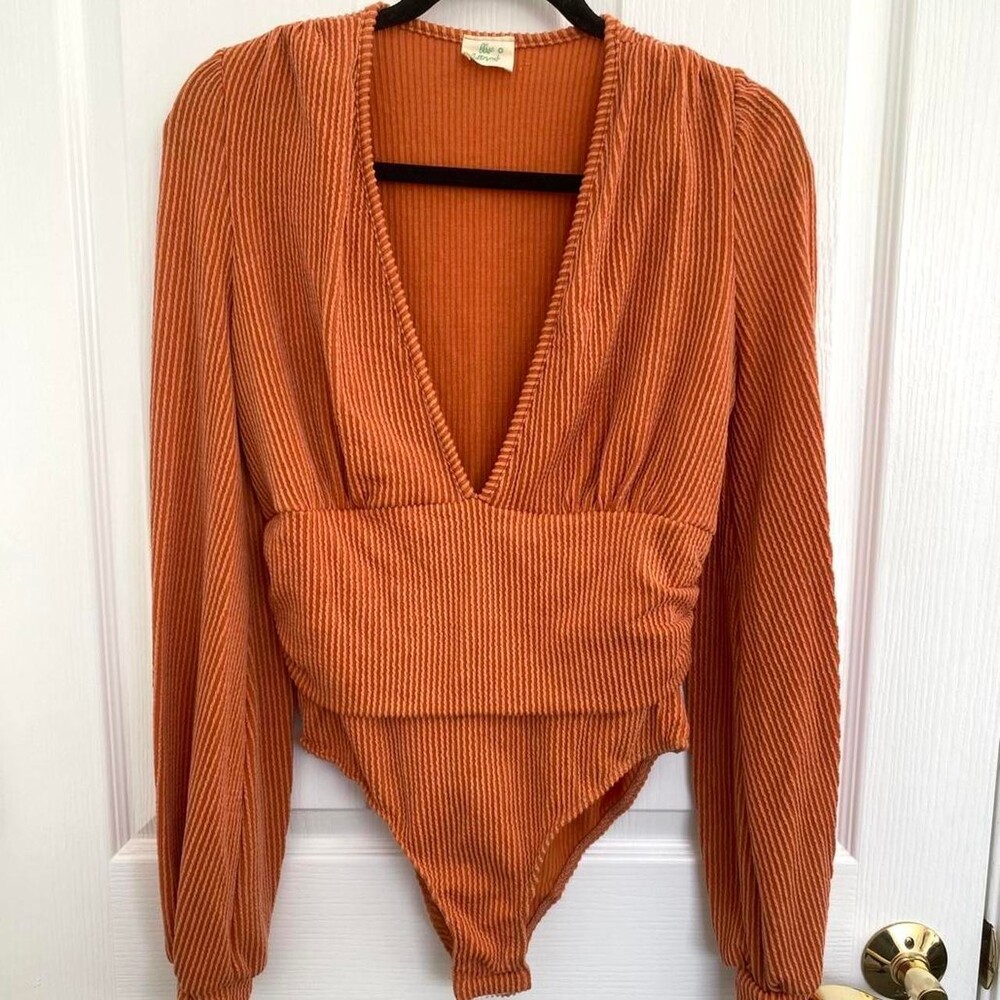 Women's Orange Bodysuit